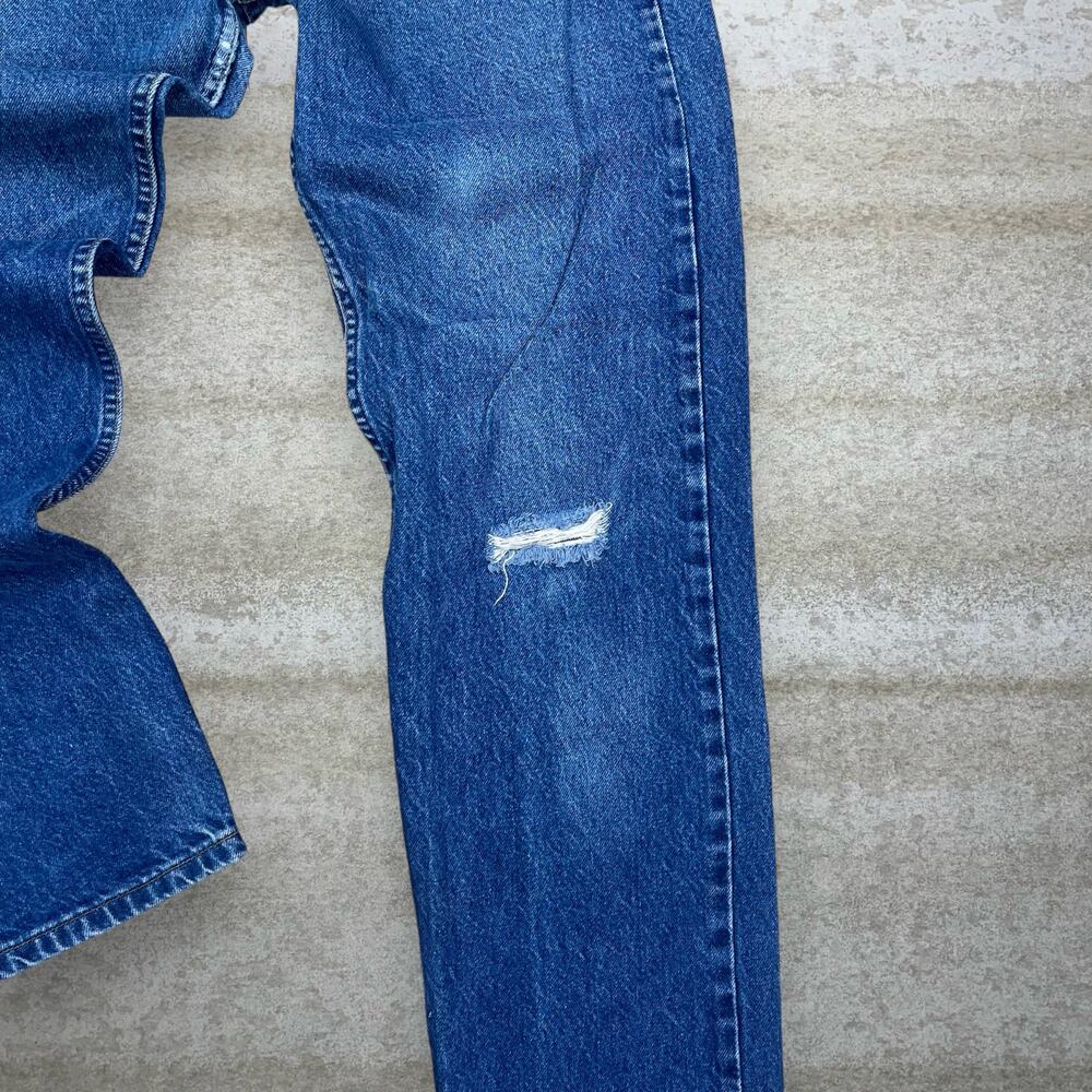 Vintage 80s Orange Tab Levis 505 Jeans 36x32 Regular Straight Leg Medium Wash - Picture 6 of 6